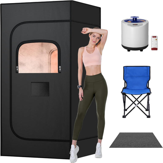 Portable Sauna: 3L Steam, Remote Control, Spa-Grade