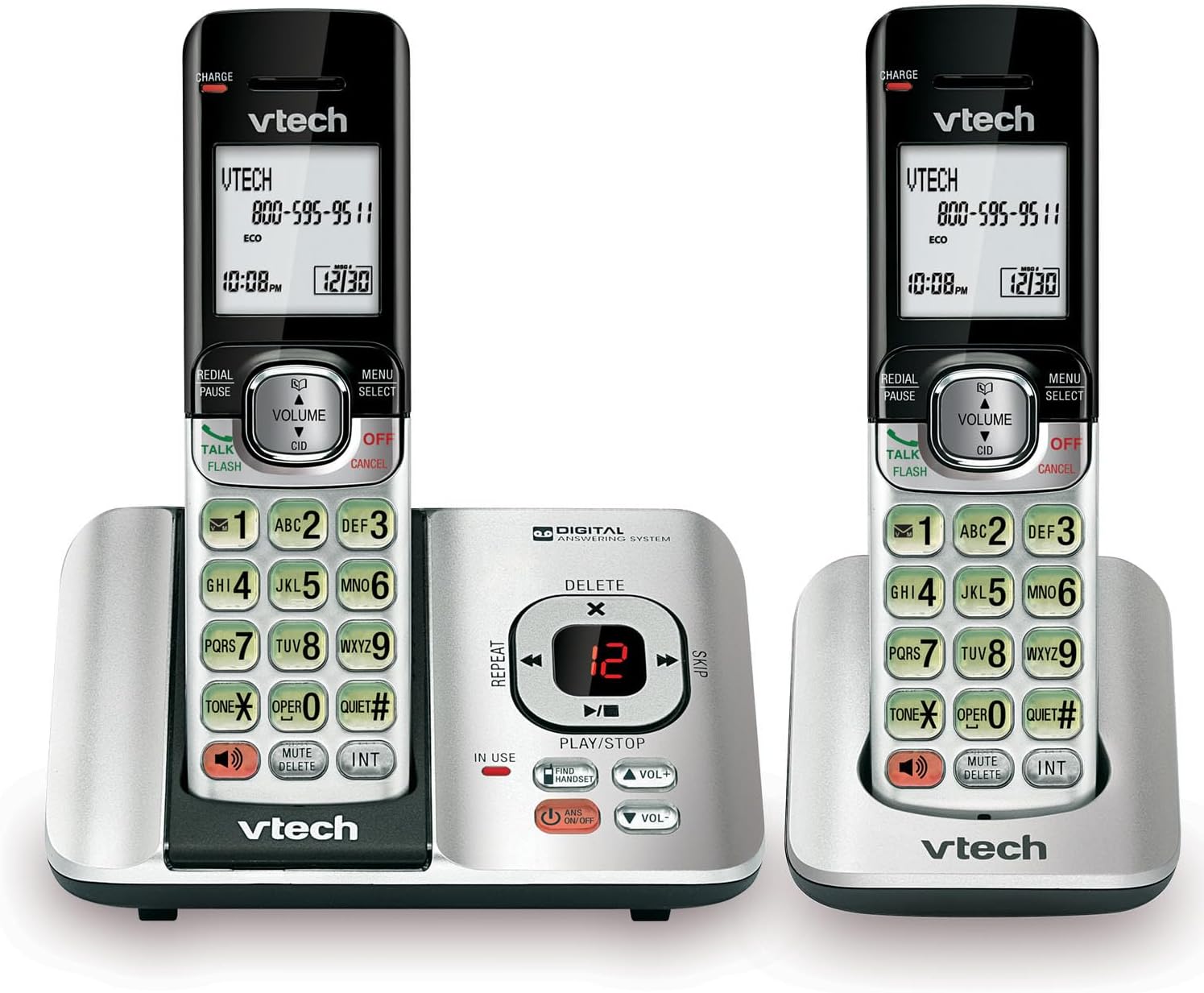 VTech CS6529-2 DECT 6.0 Phone System with 2 Cordless Handsets