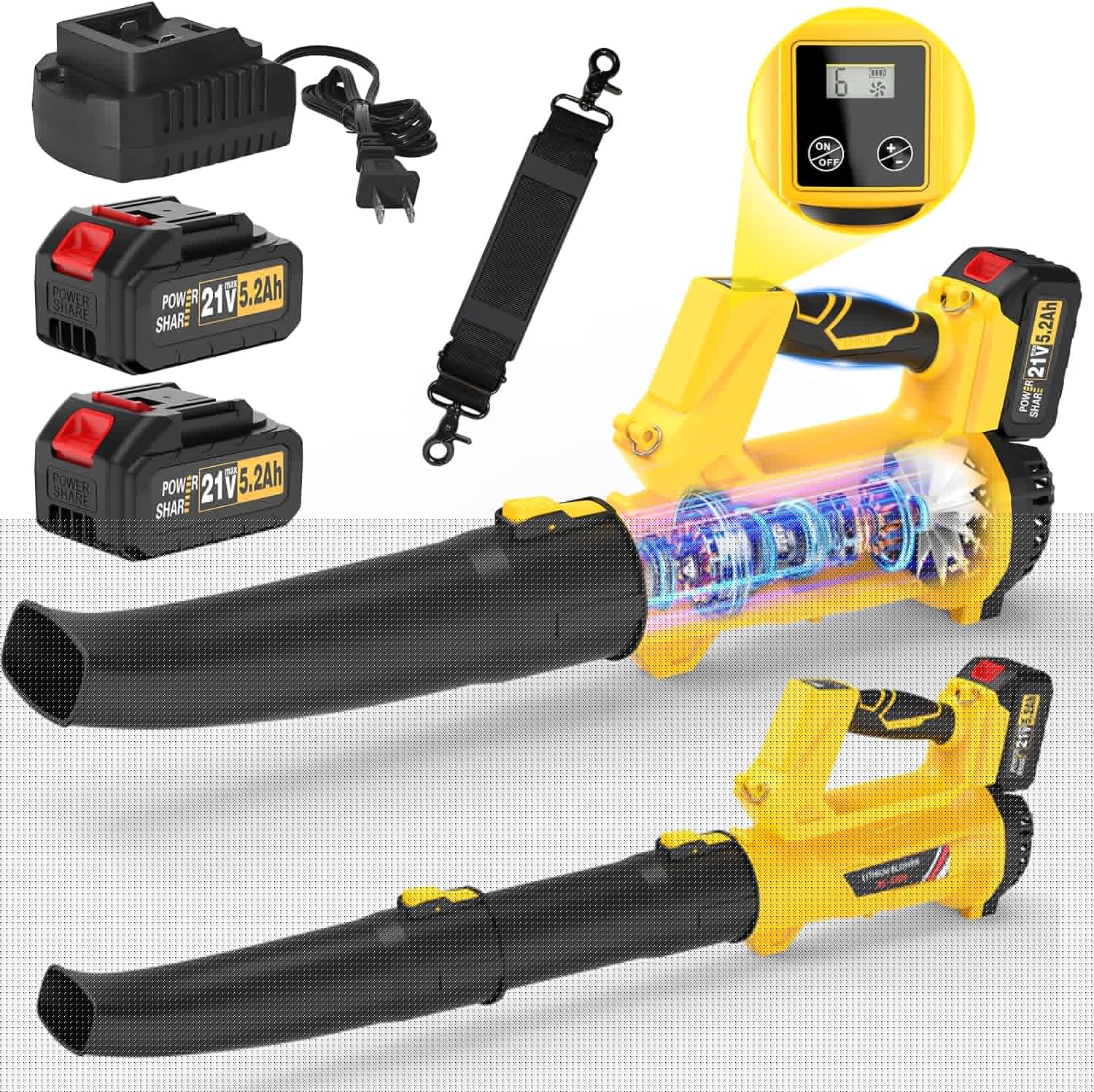 2025 New Leaf Blower Cordless with Battery for Lawn Care