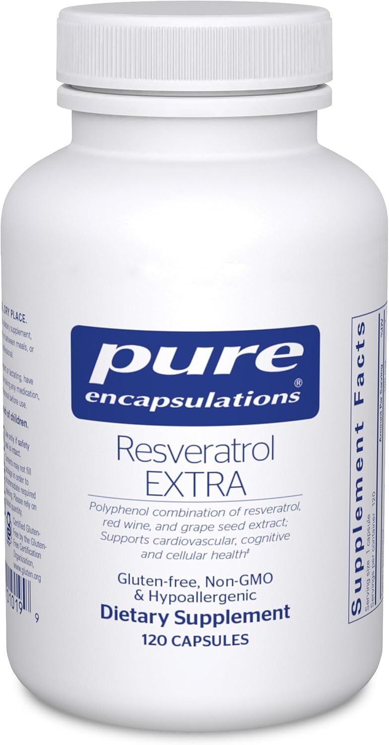Pure Encapsulations Resveratrol EXTRA for Cellular Health & More
