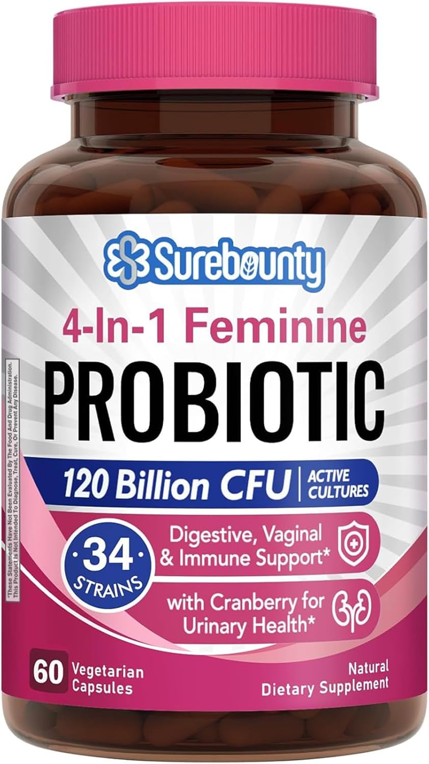 Probiotics for Women - 120 Billion CFU 4-in-1 Support Formula