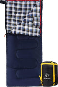 REDCAMP Cotton Flannel Sleeping Bag for Camping - Warm, Oversized