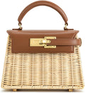 JW PEI Women's Elise Top Handle Bag - Structured Rattan Top-Handle