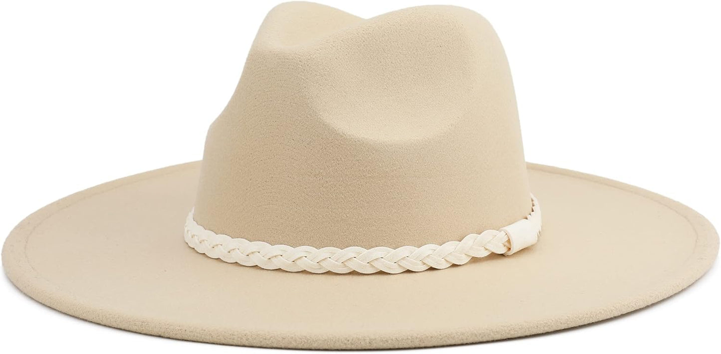 Big Wide Brim Women Fedora Hat for Stylish Outdoor Events
