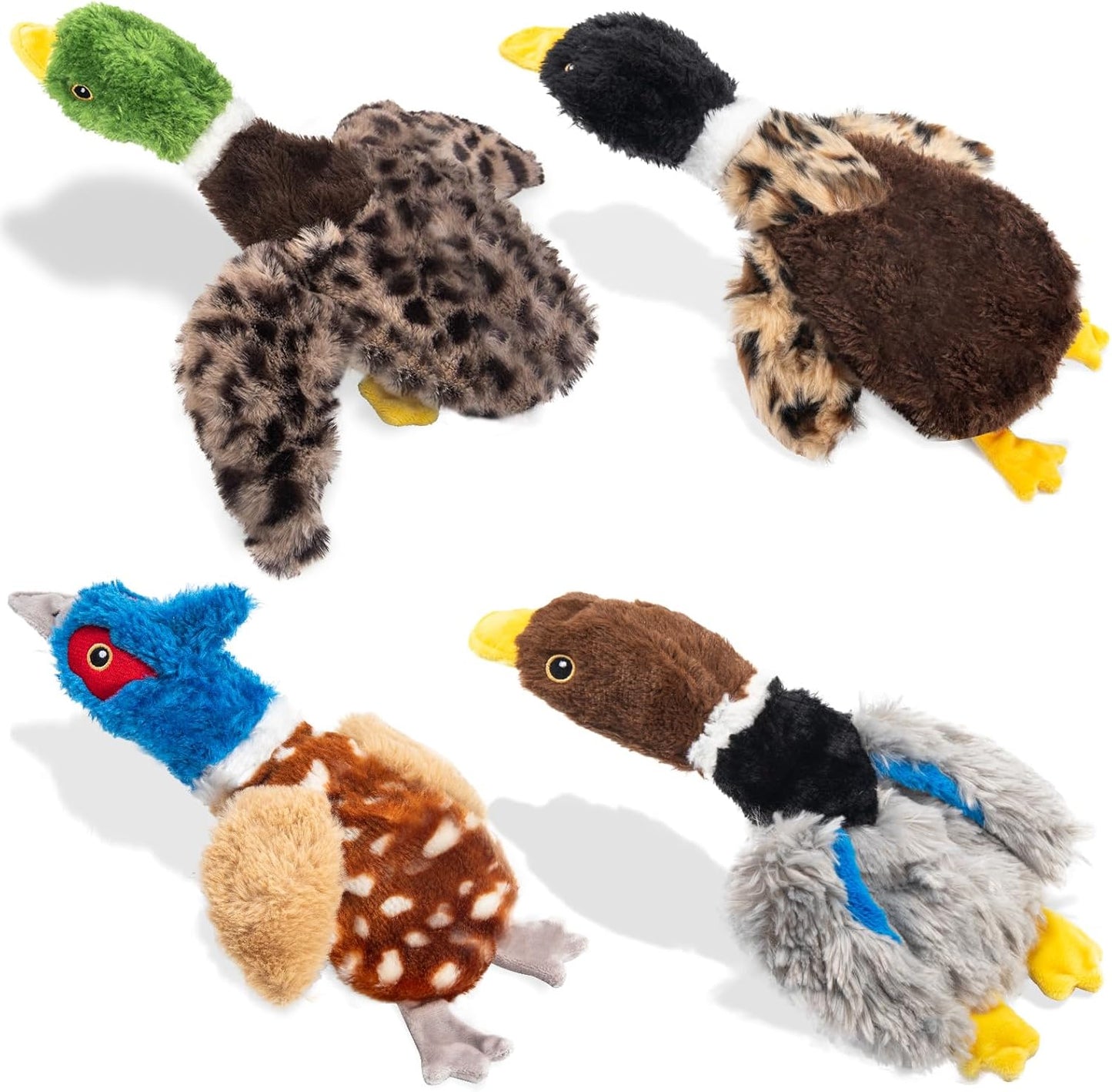 Interactive Bird Squeaky Toy Set for Small-Medium Dogs