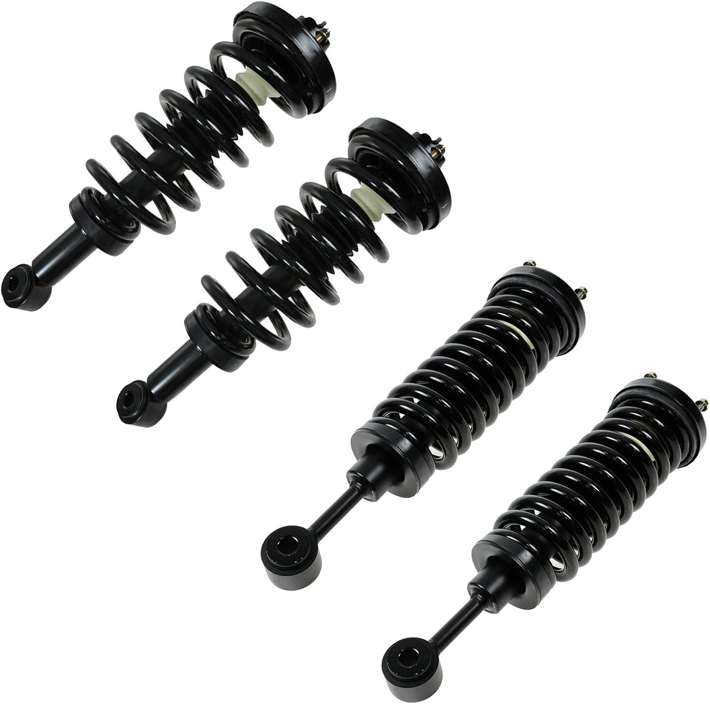 TRQ Front Rear Complete Shock & Spring Struts Mount Set of 4