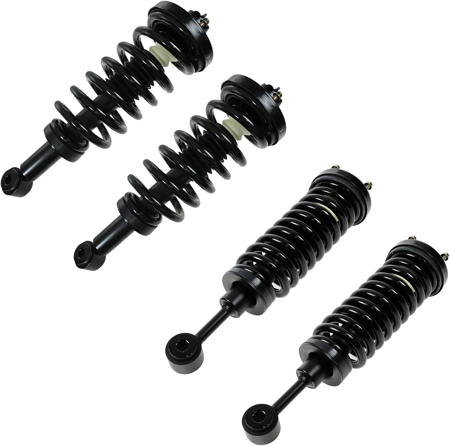 TRQ Front Rear Complete Shock & Spring Struts Mount Set of 4