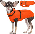 Dog Winter Coat with Built-In Harness - Waterproof, Reflective S