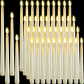48 Pcs Flameless LED Taper Candles for Elegant Decor