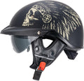VCOROS Half Helmet Matte Indian XL - DOT Open Face