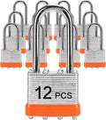 Padlocks with Same Key 12 Pack 40mm Laminated Keyed Alike - Long