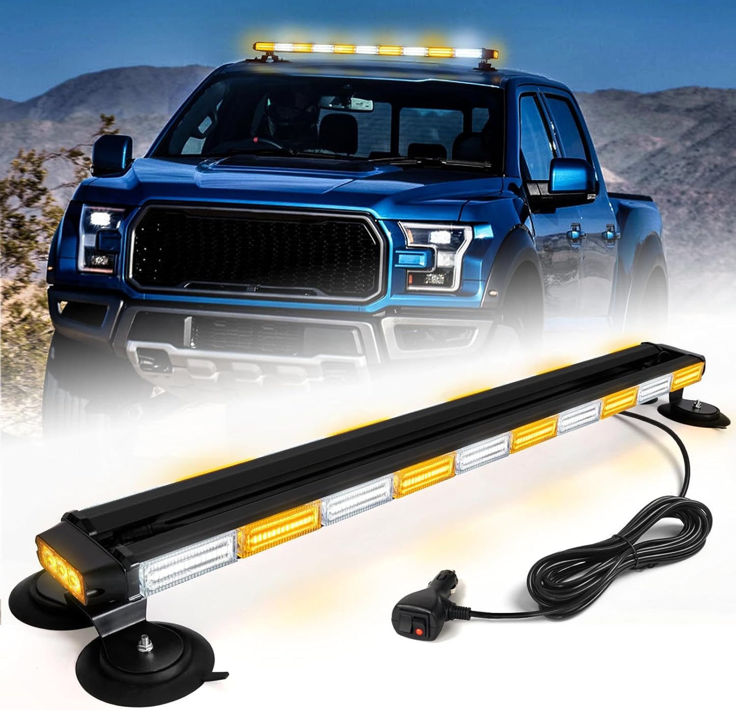 42in Roof Top Strobe Light Bar for Emergency Traffic Safety