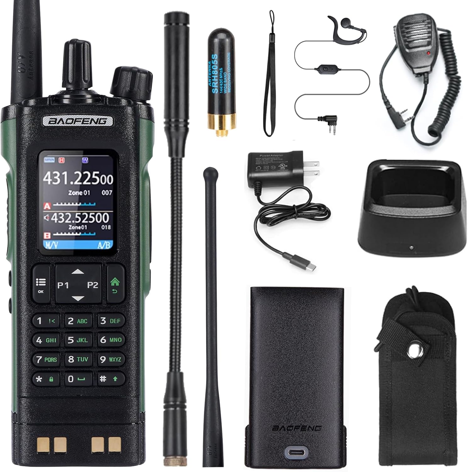 BAOFENG UV32 10W Ham Radio with GPS and One-Key Frequency Match