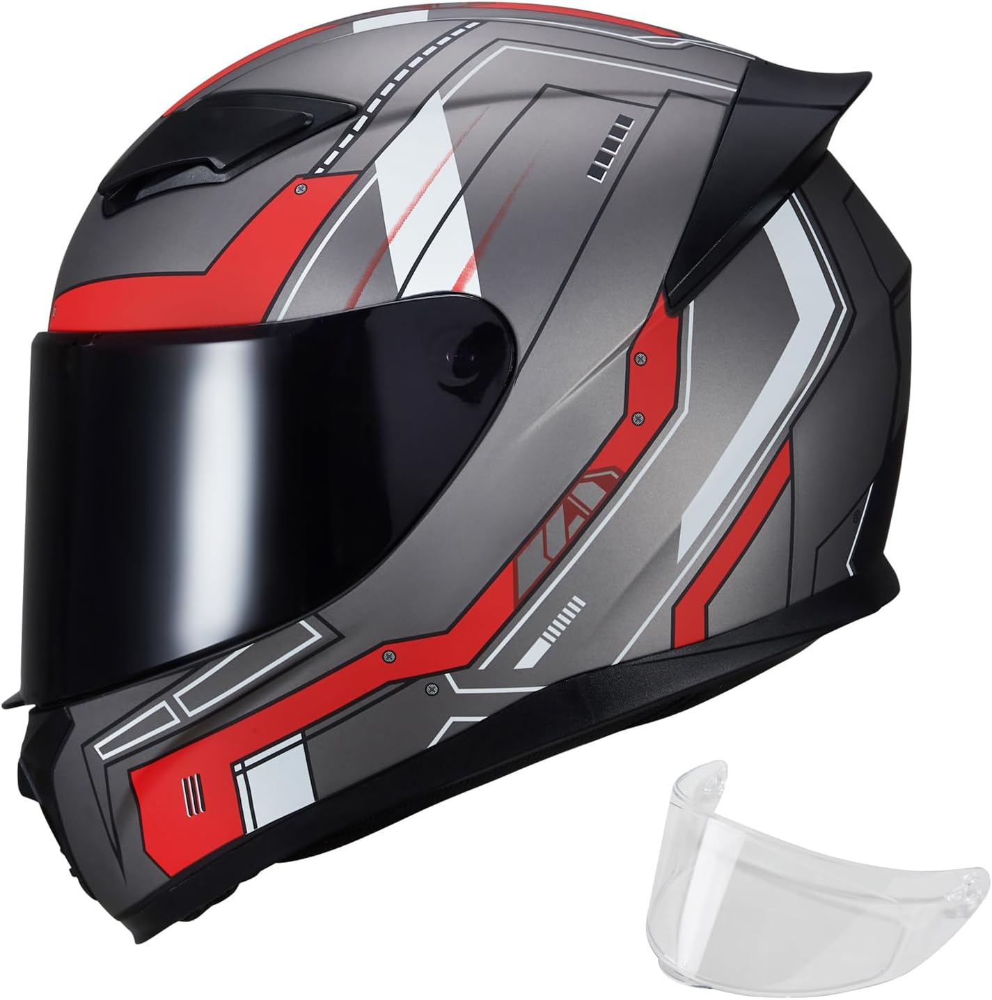 Full Face Motorcycle Helmet WS-607 for Racing and Street Use