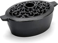 INNO STAGE Wood Stove Steamer Cast Iron Humidifier - Matte Black