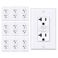 GFCI Outlet 20 Amp Thinner Design with LED Indicator - Safe