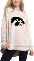 Chicka-d Women's Burnout Campus Pullover - Comfortable Vintage Tunic