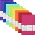 Lined Journal Notebooks A5 Hardcover 8-Pack - Durable, Portable