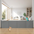 Upgrade Retractable Baby Gates Extra Wide 200 in x 42 in - One-Handed