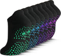 Pilates Socks for Women Cushioned Ankle Grippy Non Slip Socks - Stable