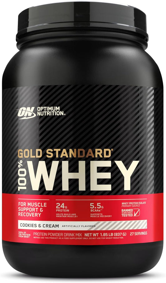 Optimum Nutrition Gold Standard Whey Protein Powder for Muscle Growth