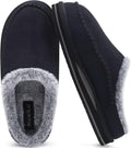 KuaiLu Mens Clog Slippers with Arch Support - Warm Memory Foam springs