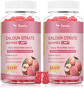 Calcium Citrate Gummies 1200 mg for Women - Sugar Free Peach Flavor