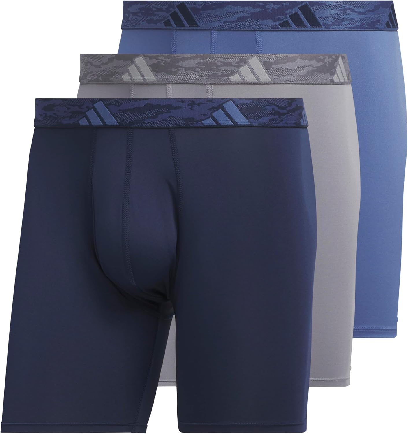 adidas Men's Microfiber Boxer Briefs 3-Pack for All-Day Comfort