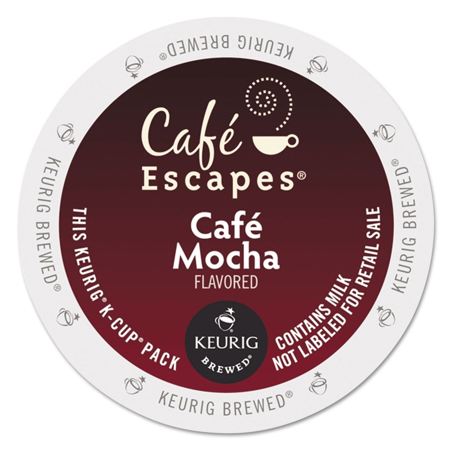 Green Mountain Cafe Escapes Cafe Mocha K-Cup for Keurig Brewer
