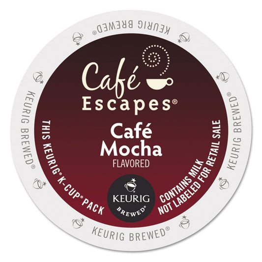 Green Mountain Cafe Escapes Cafe Mocha K-Cup for Keurig Brewer