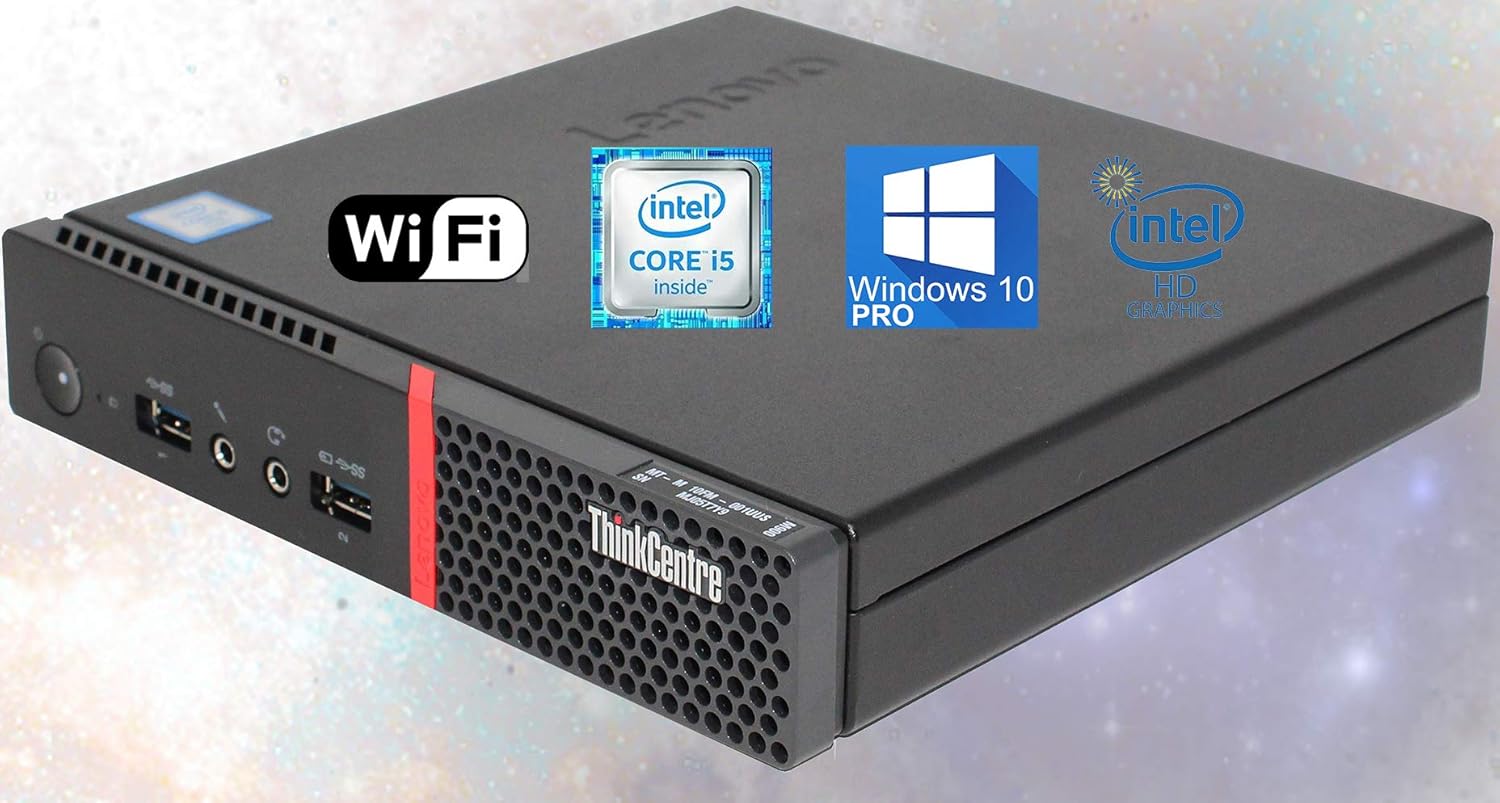 Lenovo ThinkCentre M900 Tiny Desktop Computer with 4K Display