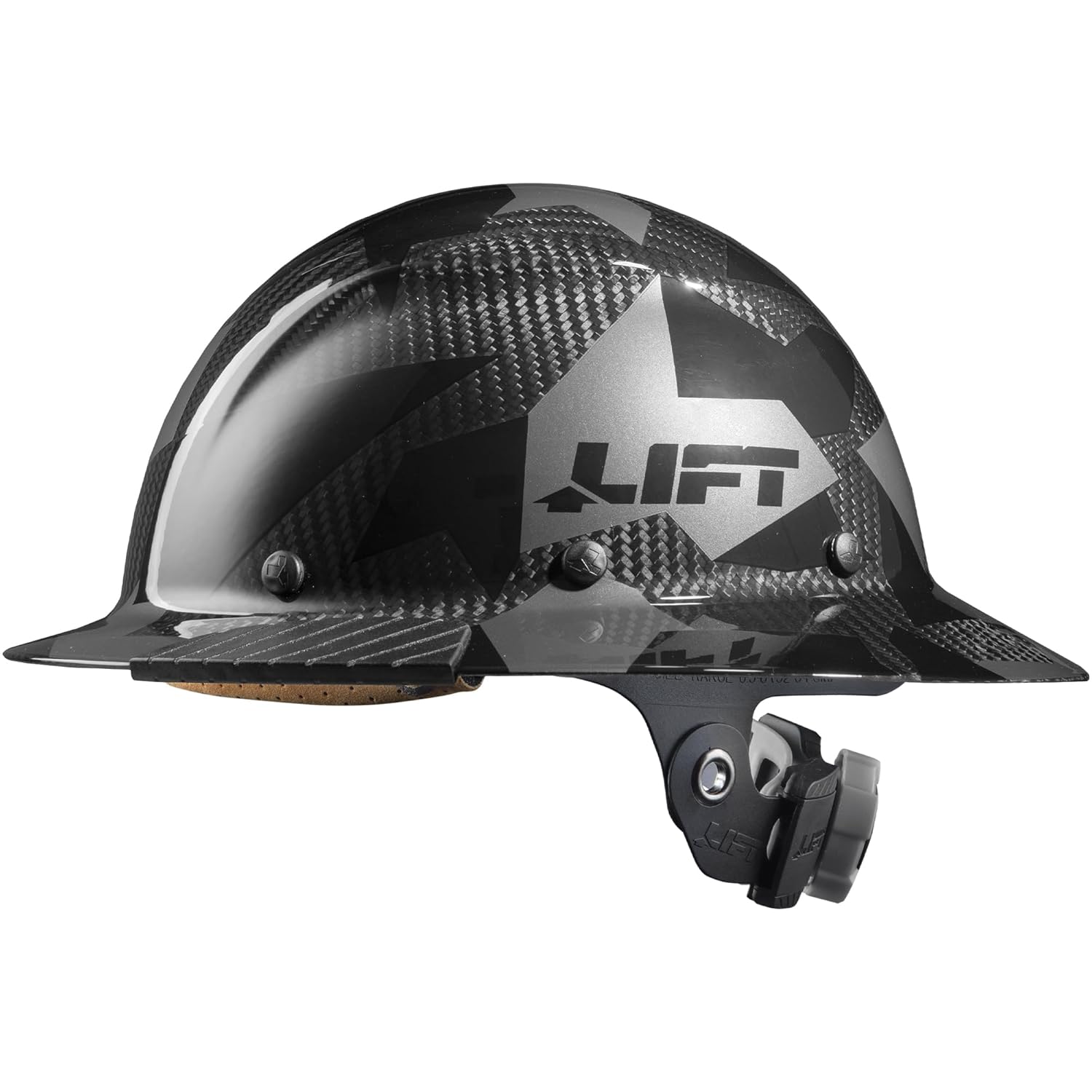 Lift Safety DAX Carbon Fiber Full Brim Hard Hat for Comfort