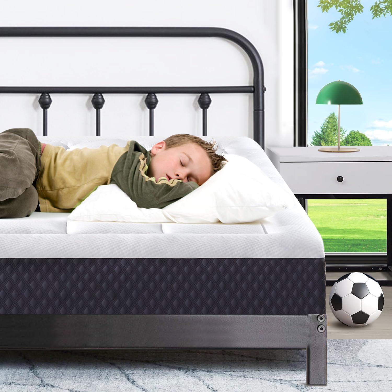 5 Inch Narrow Twin Cooling Mattress for Pressure Relief and Comfort