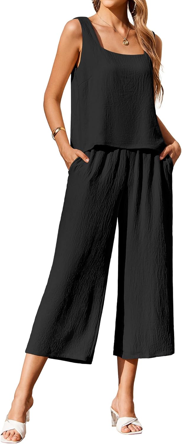 Ekouear Women's 2 Piece Outfits for Stylish Summer Comfort