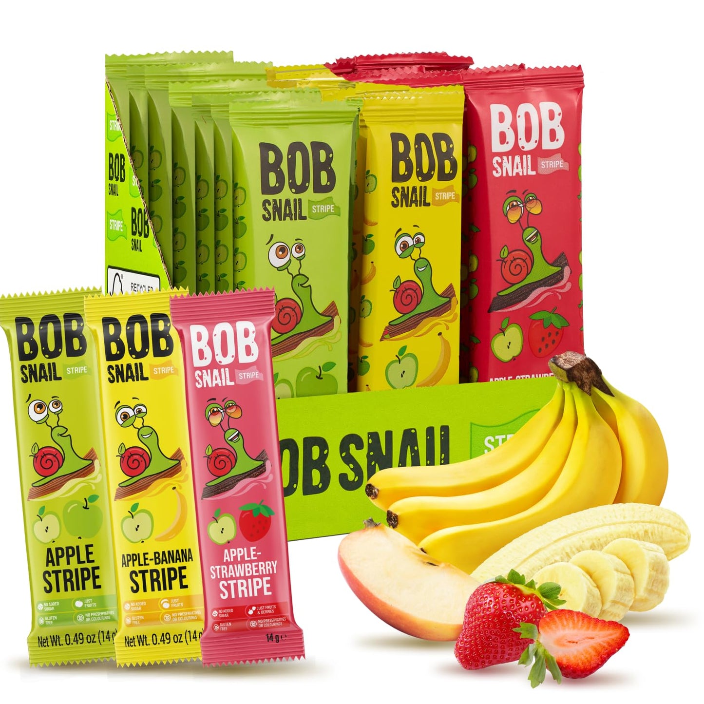 Healthy Organic Fruit Snacks for Kids and Adults - 30 Pack