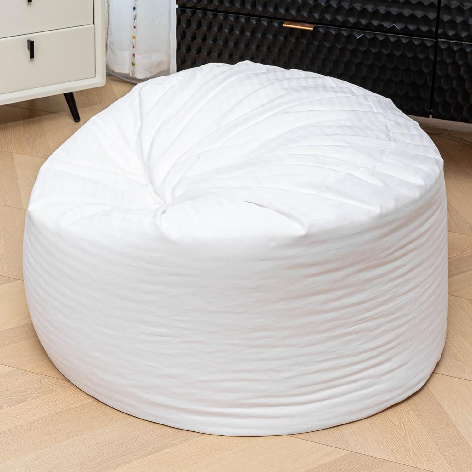 Easy-Clean White Bean Bag Liner with Zipper