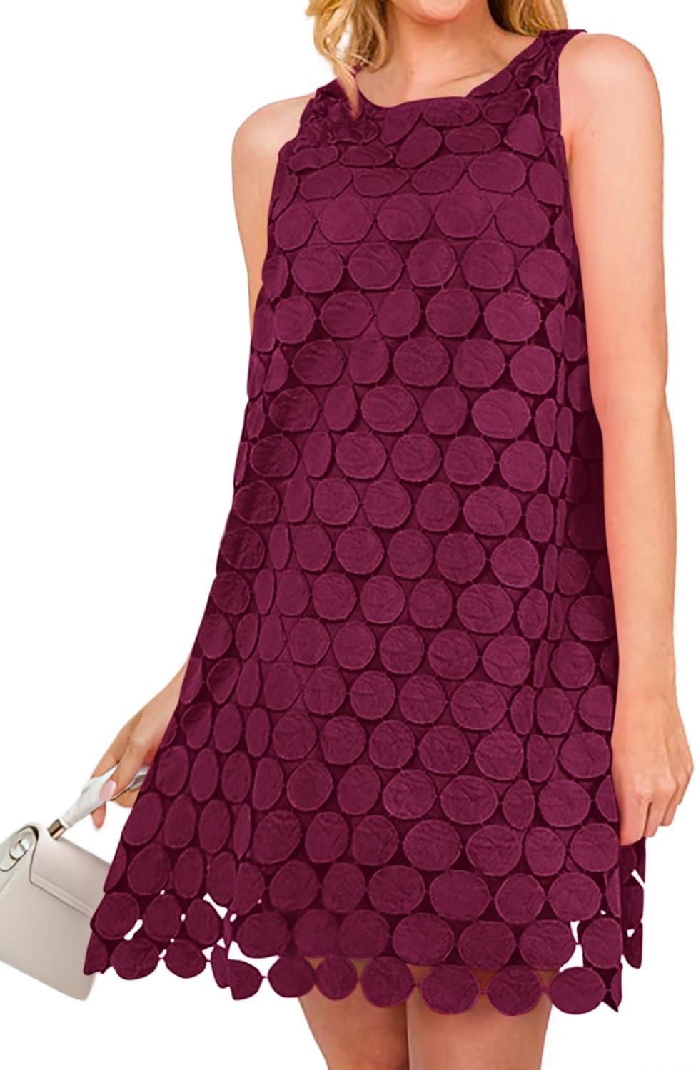 BTFBM Women Hollow Out Circle Embroidered Short Dresses