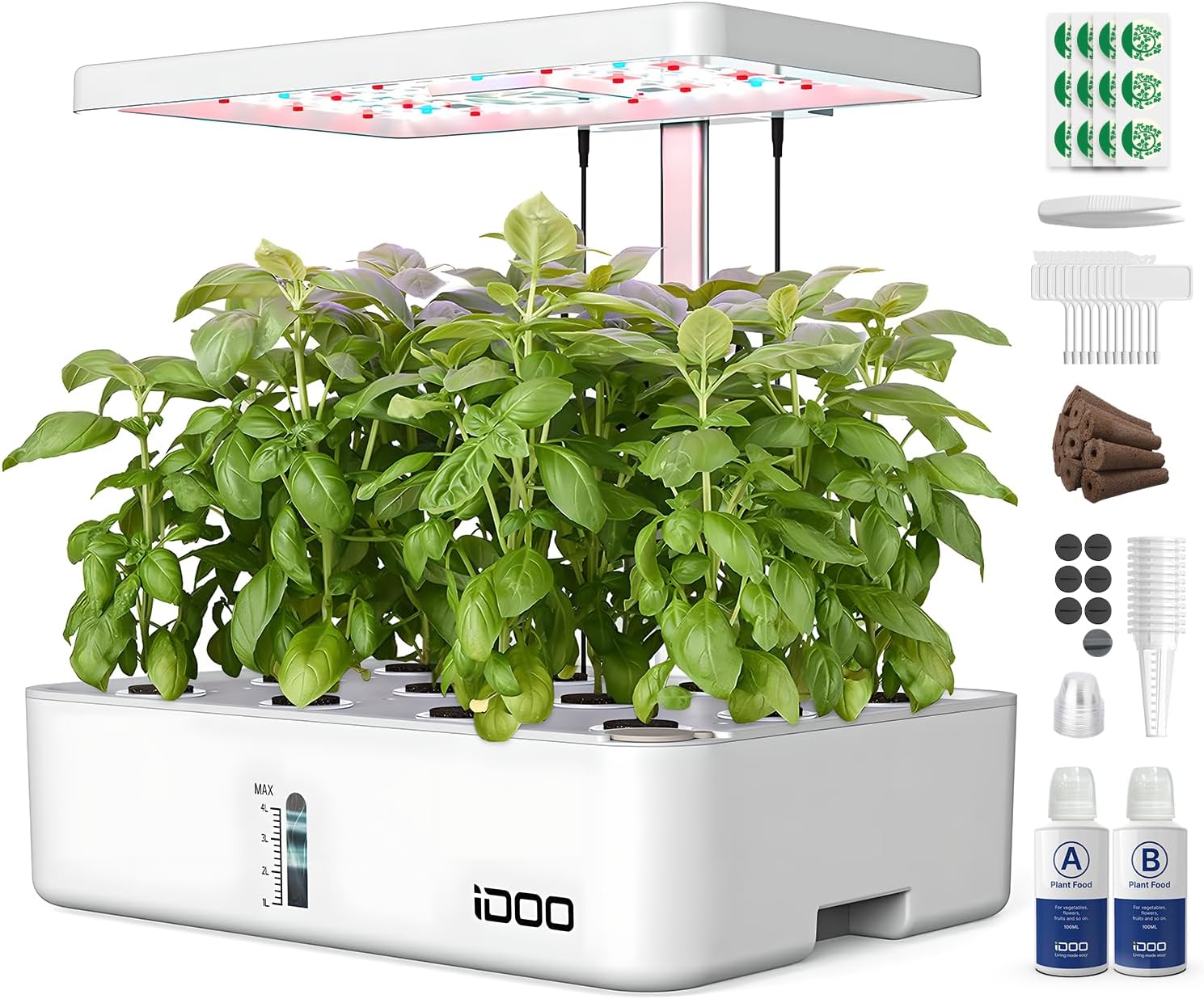iDOO Hydroponics Growing System Kit for Indoor Herb Garden