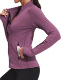 PINSPARK Women's Track Jacket Breathable Slim Fit Running Jacket