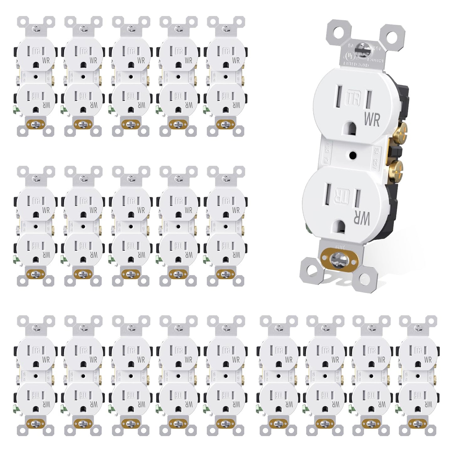 AIDA 20 Amps Duplex Electrical Receptacle for Home Use