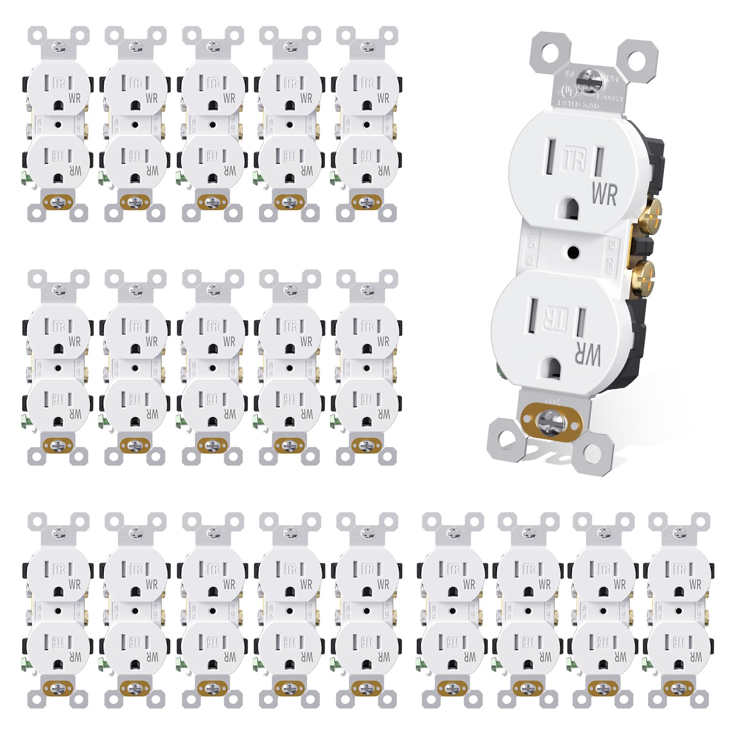 AIDA 20 Amps Duplex Electrical Receptacle for Home Use