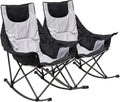 SUNNYFEEL Rocking Camping Chair - Luxury Padded Recliner for Outdoors