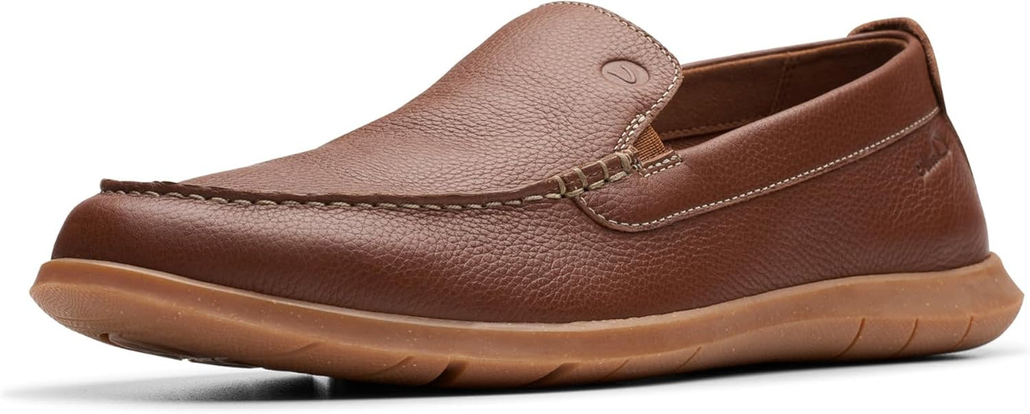 Clarks Men's Flexway Step Loafer - Comfy Casual Lightweight Shoe