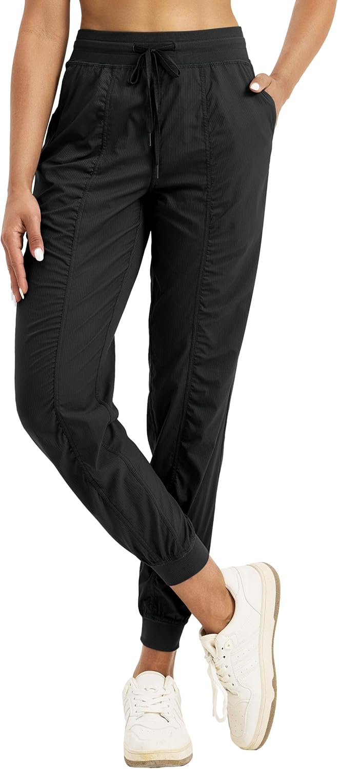 Willit Women's Lightweight Jogger Pants: Pocketed Perfection
