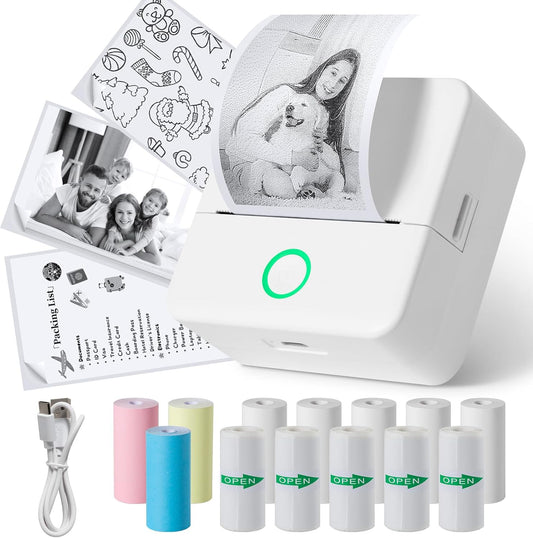Portable Inkless Label Maker - Bluetooth Thermal Printer