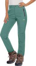 Insulated Fleece Lined Ski Pants for Women - Waterproof Snow Gear
