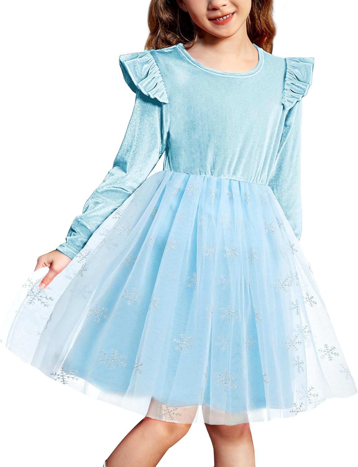 Toddler Tutu Dresses for Girls - Velvet Tulle Holiday Dress