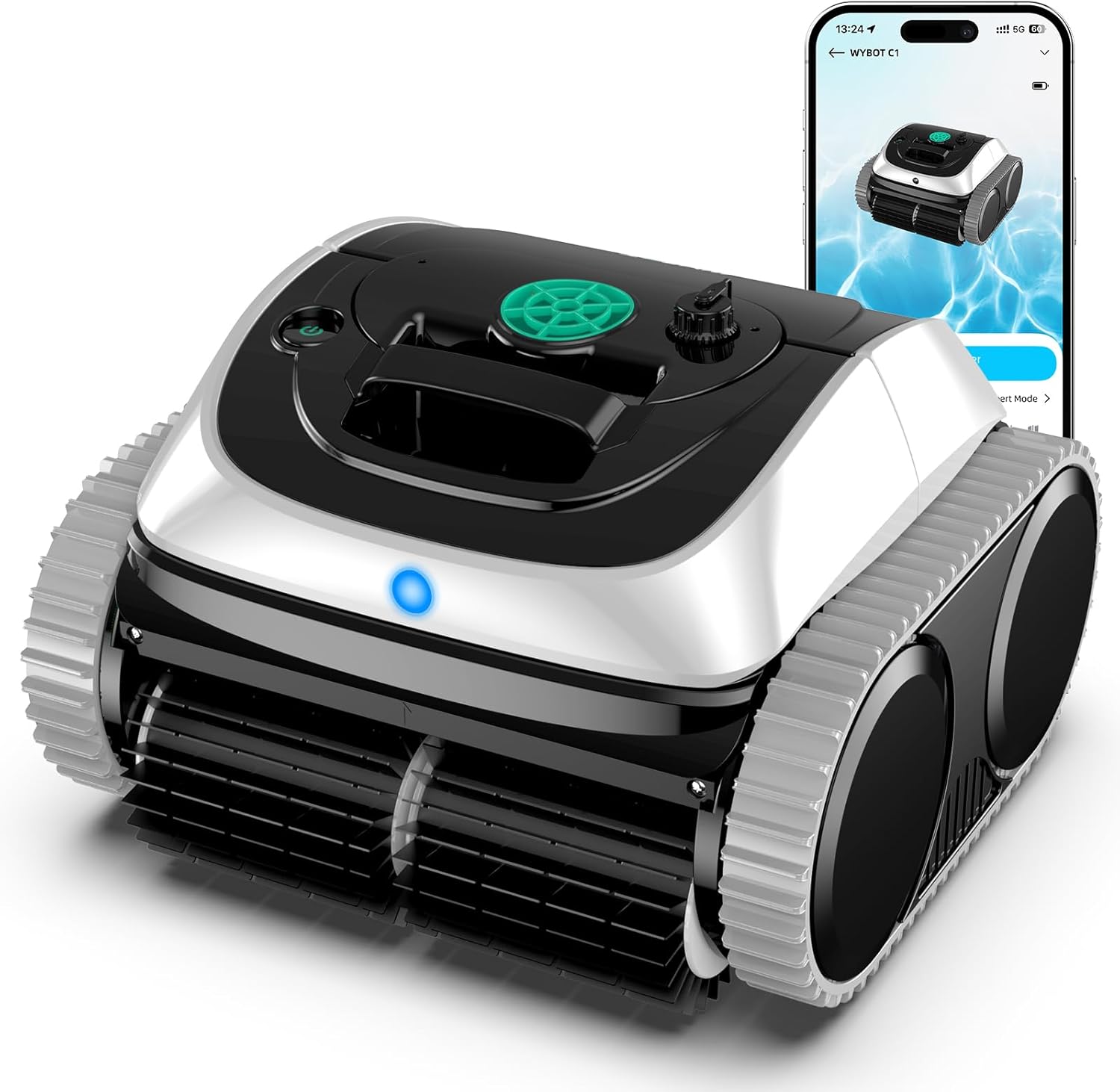 WYBOT C1 Robotic Pool Vacuum for Inground Pools with Smart Navigation