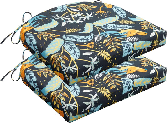 Outdoor Chair Cushions Set of 2, Water Resistant Comfort