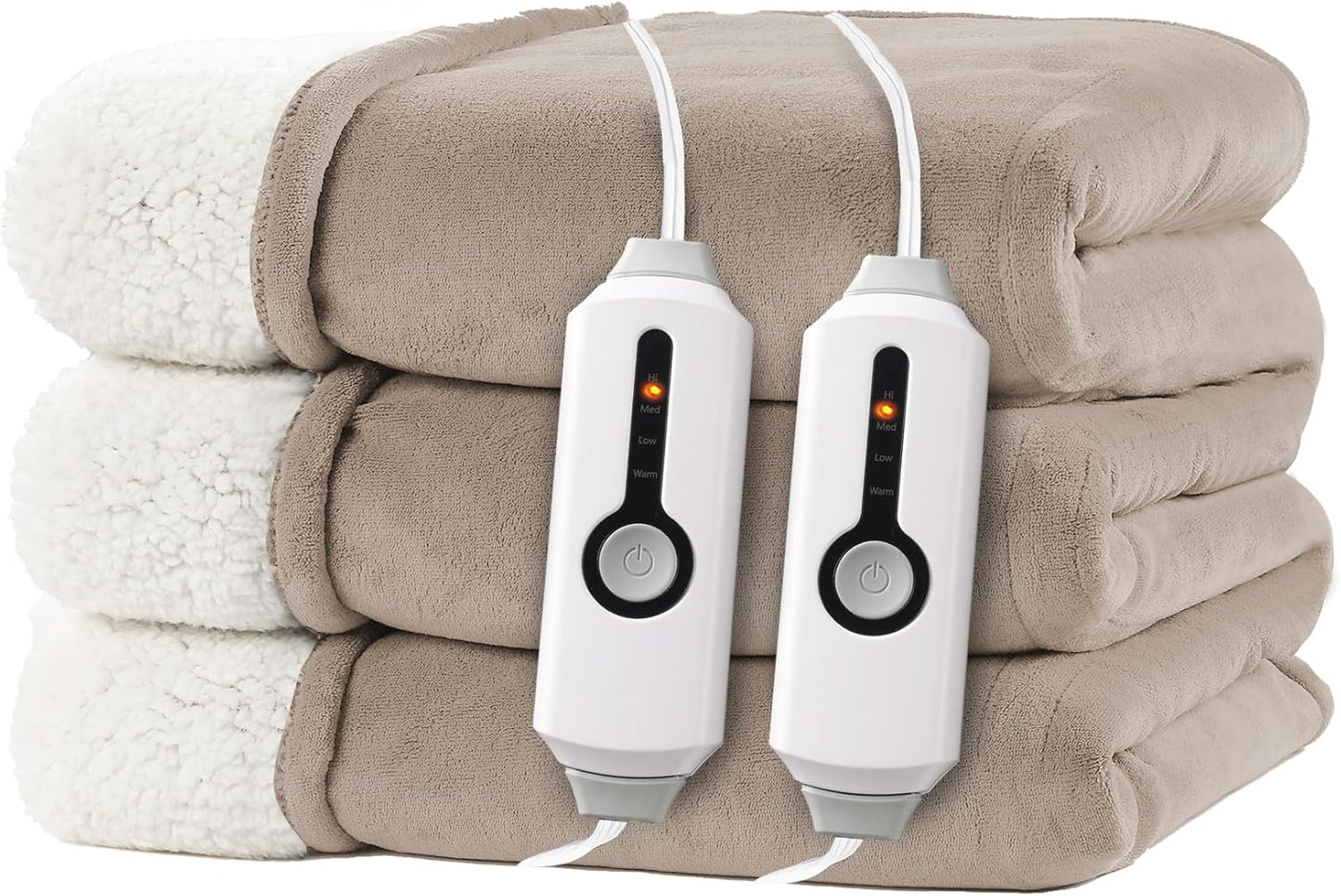 Electric Heated Blanket Queen Size with Dual-Sided Comfort